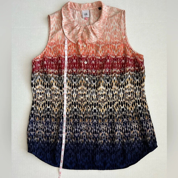 CAbi Women’s Collared Love Blouse Large #3078 - Picture 5 of 11